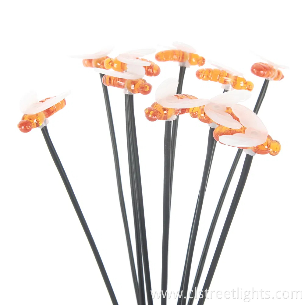 Yichen 10PCS Bee Waterproof Solar LED Garden Lawn Light